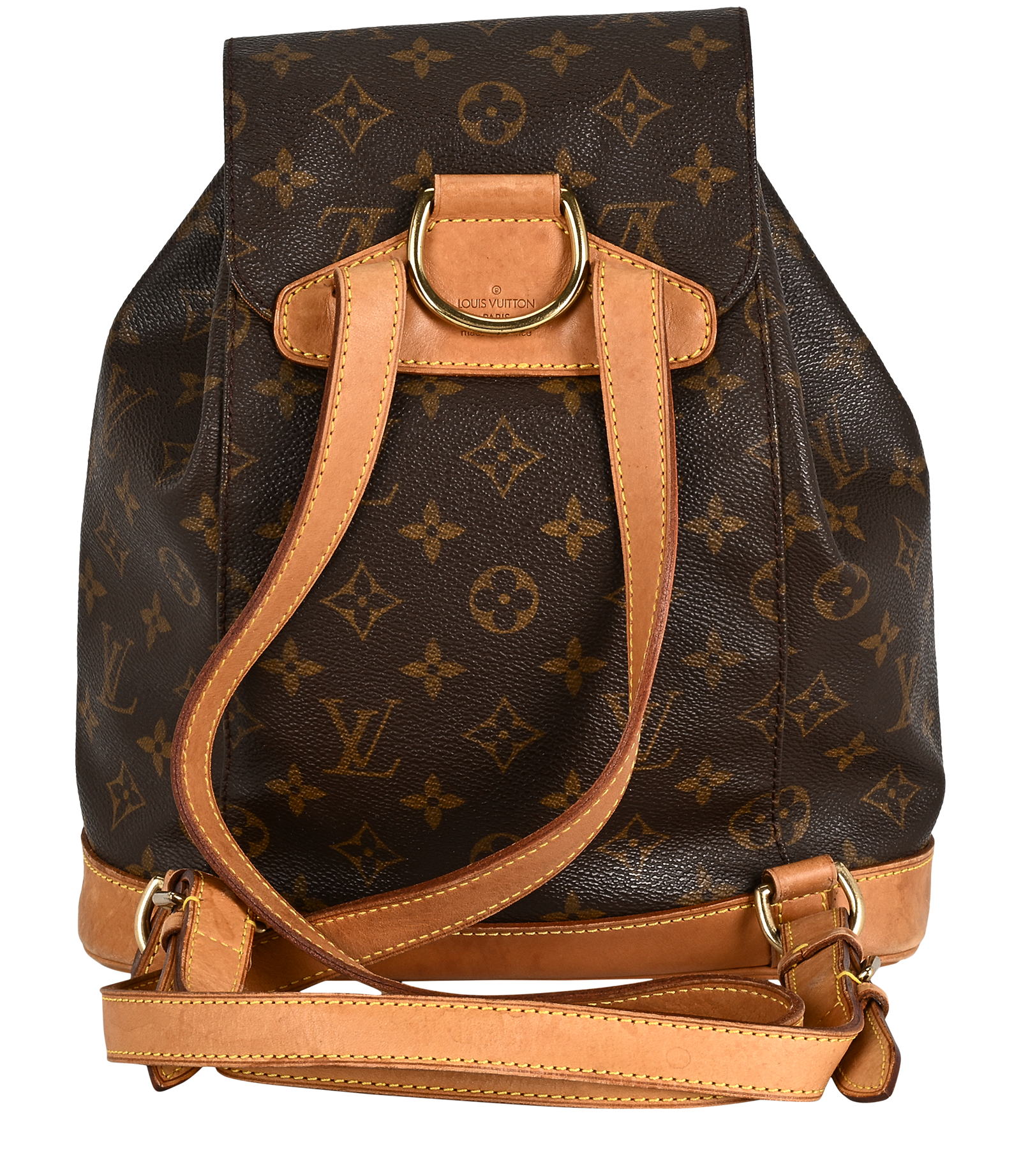 Monsieur MM Backpack, &pound;650, Handbags, Brown, Canvas, Back view